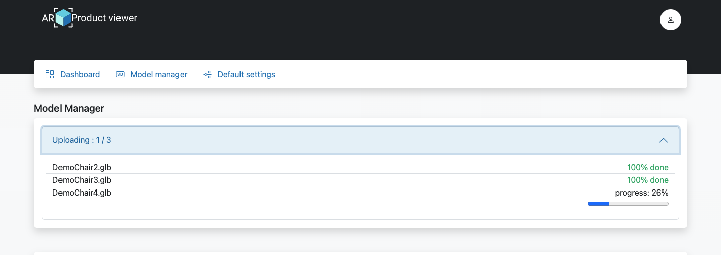 Model Manager Uploading