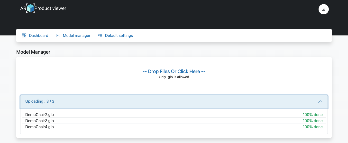 Model Manager Upload Done
